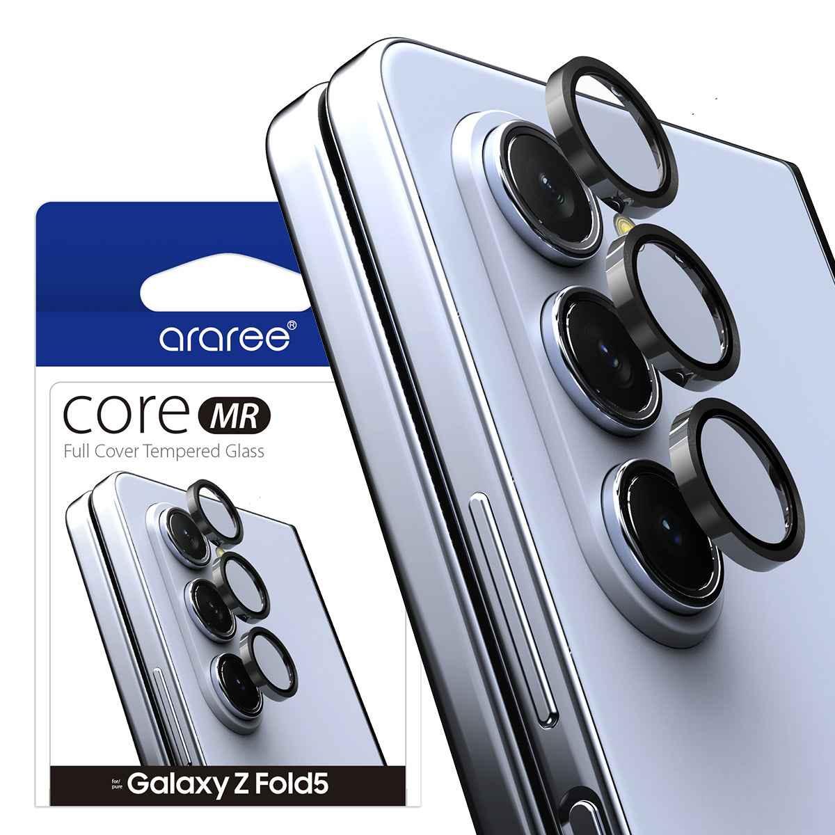 Araree Z Fold 5 Core Camera Lense Glass With Metal Ring - Clear Araree Z Fold 5 Core Camera Lense Glass With Metal Ring - Clear